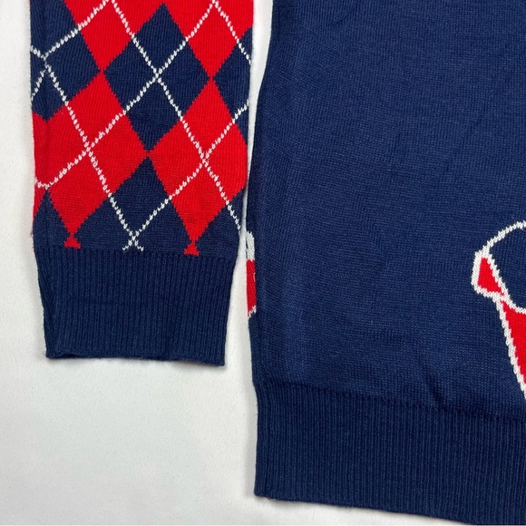 NFL New England Patriots Mens Ugly Christmas Sweater 2XL Nordic Fair Isle B9 - Picture 7 of 9